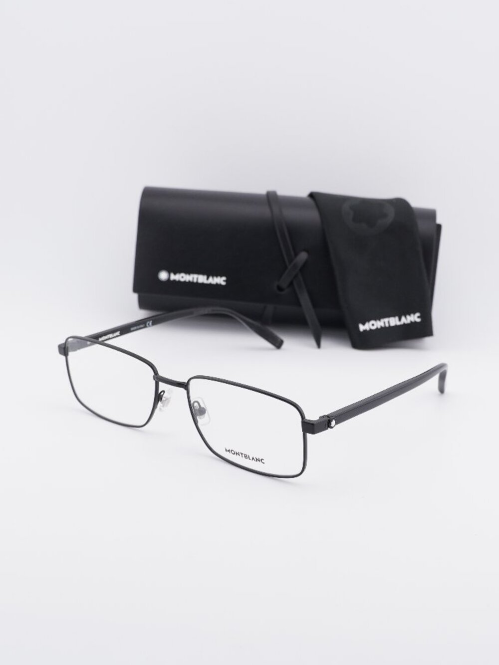 Montblanc MB0016O 004 Rectangle Eyeglasses 59mm – Black